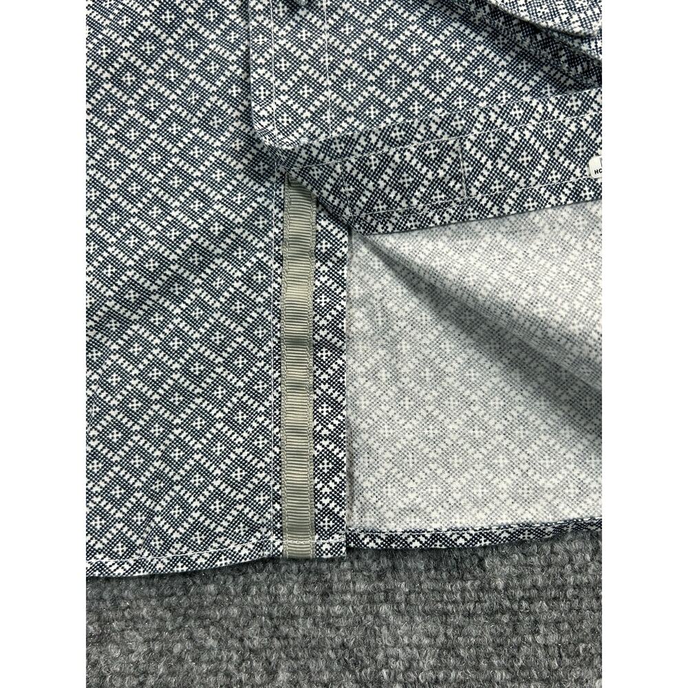 Sean John Y2K Tailored Fit Geometric Button Up Shirt Men's M Blue Cotton Casual - Picture 6 of 10